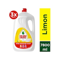Fairy Limon Kokulu Sıvı Bulaşık Deterjanı 3 x 2600 ML Fairy Limon Kokulu Sıvı Bulaşık Deterjanı 3 x 2600 ML