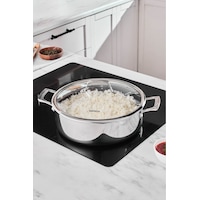 Karaca Plasma Steel 3Ply İndüksiyon Tabanlı Çelik Pilav/Karnıyarık Tencere 28 Cm Karaca Plasma Steel 3Ply İndüksiyon Tabanlı Çelik Pilav/Karnıyarık Tencere 28 Cm