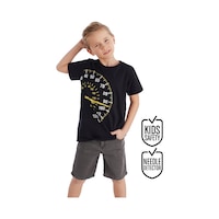 Fast Erkek Çocuk T-shirt Denim Şort Takım Fast Erkek Çocuk T-shirt Denim Şort Takım