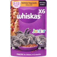 Whiskas Junior Kümes Hayvanlı Yavru Kedi Konserve Maması 85 Gr 6 Adet