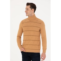 U.s. Polo Assn. Balıkçı Yaka Kum Erkek Triko 1678366 001