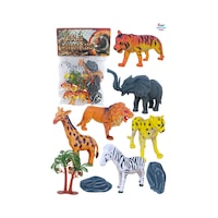 Vahşi Hayvanlar 6'lı Set Fil, Zürafa, Çita, Aslan, Zebra, Kaplan Oyuncak Hayvan Vahşi Hayvanlar 6'lı Set Fil, Zürafa, Çita, Aslan, Zebra, Kaplan Oyuncak Hayvan