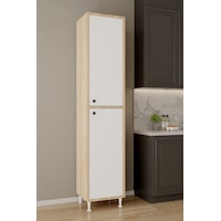 Aeka Ae-2027 Lina 2 Kapaklı Raflı Dar Yüksek Boy Banyo Çok Bölmeli Depolama Dolabı 40x180 Cm Çok Amaçlı Dolap Sonomo - Beyaz Aeka Ae-2027 Lina 2 Kapaklı Raflı Dar Yüksek Boy Banyo Çok Bölmeli Depolama Dolabı 40x180 Cm Çok Amaçlı Dolap Sonomo - Beyaz