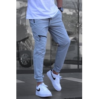 Madmext Boyalı Gri Fermuar Detaylı Paraşüt Jogger Pantolon Boyalı Gri Madmext Boyalı Gri Fermuar Detaylı Paraşüt Jogger Pantolon Boyalı Gri