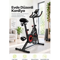 Kochler Spin Kondisyon Bisikleti 4 Kg Volanlı, Ayarlanabilir Dirençli Egzersiz Bisikleti Kırmızı Siyah - Kırmızı Kochler Spin Kondisyon Bisikleti 4 Kg Volanlı, Ayarlanabilir Dirençli Egzersiz Bisikleti Kırmızı Siyah - Kırmızı