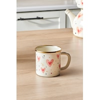 Karaca Kalp Detaylı Pink Love Emaye Kupa 350 Ml Pembe Karaca Kalp Detaylı Pink Love Emaye Kupa 350 Ml Pembe