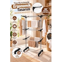Doğrular Perilla Tiga Fits 3 Katlı Tekerlekli Çamaşır Kurutmalık Siyah Doğrular Perilla Tiga Fits 3 Katlı Tekerlekli Çamaşır Kurutmalık Siyah