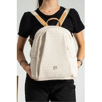 Just Polo Jp Polo Kadın Orijinal 9 Gözlü Büyük Boy Sırt Çantası Ebat: 28 X 33 Cm Krem - Taba Just Polo Jp Polo Kadın Orijinal 9 Gözlü Büyük Boy Sırt Çantası Ebat: 28 X 33 Cm Krem - Taba