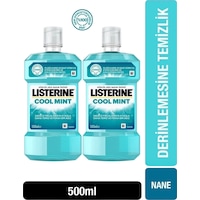 Listerine Cool Mint Ağız Bakım Suyu 2 x 500 ML Listerine Cool Mint Ağız Bakım Suyu 2 x 500 ML
