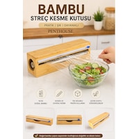Bambu Streç Film Kesme Kutusu 33 Cm Tek Bölmeli Pratik Kullanım Alüminyum Folyo Ve Pişirme Kağıdı Uyumlu Açık Bej Bambu Streç Film Kesme Kutusu 33 Cm Tek Bölmeli Pratik Kullanım Alüminyum Folyo Ve Pişirme Kağıdı Uyumlu Açık Bej