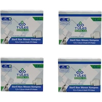 Tules 5 li Steril Non Woven Kompres Spanç 7,5 x 7,5cm 6000 Adet Tules 5 li Steril Non Woven Kompres Spanç 7,5 x 7,5cm 6000 Adet