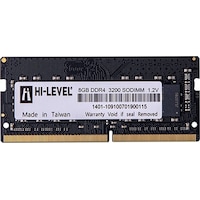 Hi-Level HLV-SOPC25600D4/8G 8 GB DDR4 3200 MHz Notebook Ram Hi-Level HLV-SOPC25600D4/8G 8 GB DDR4 3200 MHz Notebook Ram