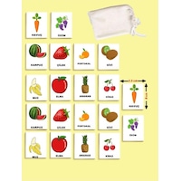Meyve Zeka Kartları Eşleştirme Oyunu Ahşap Hafıza Kartı Oyunu Eğitici Puzzle Oyunları Meyve Zeka Kartları Eşleştirme Oyunu Ahşap Hafıza Kartı Oyunu Eğitici Puzzle Oyunları