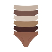 Cottonhill Lazer Kesim Kadın Bikini Külot 6'lı Paket Çok Renkli 2 Cottonhill Lazer Kesim Kadın Bikini Külot 6'lı Paket Çok Renkli 2