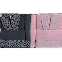 Özdilek Pamuklu 6 Parça Aile Bornoz Seti-snazzy Antrasit Pembe Antrasit - Pembe Özdilek Pamuklu 6 Parça Aile Bornoz Seti-snazzy Antrasit Pembe Antrasit - Pembe
