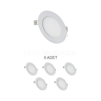 Cata Ct-5145 Slim Led Panel 6w Beyaz - 5 Li Paket Beyaz Cata Ct-5145 Slim Led Panel 6w Beyaz - 5 Li Paket Beyaz