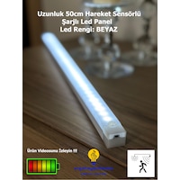 Hareket Sensörlü Led Işık 50 Cm Beyaz Renk