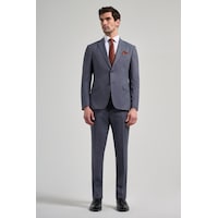 İmza Kendinden Desenli Bez Ayağı Mono Yaka Tam Astar Esnek 6 Drop Slim Fit Takım Elbise 1001250168 Lacivert İmza Kendinden Desenli Bez Ayağı Mono Yaka Tam Astar Esnek 6 Drop Slim Fit Takım Elbise 1001250168 Lacivert