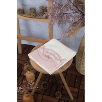 %100 Pamuk Fiyonk Güpürlü Çeyizlik Havlu 50x90 - Pudra %100 Pamuk Fiyonk Güpürlü Çeyizlik Havlu 50x90 - Pudra