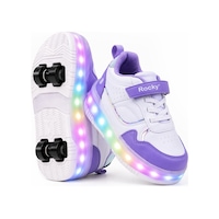 Glow Kız Erkek Çocuk Patenli, Işıklı Rahat Spor Ayakkabı & Sneaker 4 Teker Kaykay Ayakkabı Mor Glow Kız Erkek Çocuk Patenli, Işıklı Rahat Spor Ayakkabı & Sneaker 4 Teker Kaykay Ayakkabı Mor