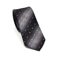 Gaffy Gri Verev Desenli Siyah Dokuma Kumaş Mendilli Slim Fit Kravat // Sdk-2505-1 Siyah Gaffy Gri Verev Desenli Siyah Dokuma Kumaş Mendilli Slim Fit Kravat // Sdk-2505-1 Siyah