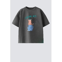 Monila Erkek Çocuk Pamuklu Baskılı T-shirt Antrasit Monila Erkek Çocuk Pamuklu Baskılı T-shirt Antrasit