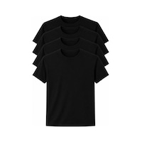 Abani Classic Tişört Fanila Promosyon Yarım Kol Sıfır Yaka Siyah Renk 4’lü Paket Abani Classic Tişört Fanila Promosyon Yarım Kol Sıfır Yaka Siyah Renk 4’lü Paket