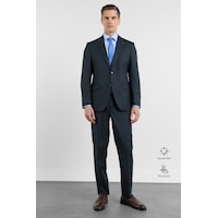 İmza Lacivert Mono Yaka Esnek Bel 6 Drop Comfort Fit Tam Astar Esnek Takım Elbise 1001260151 İmza Lacivert Mono Yaka Esnek Bel 6 Drop Comfort Fit Tam Astar Esnek Takım Elbise 1001260151
