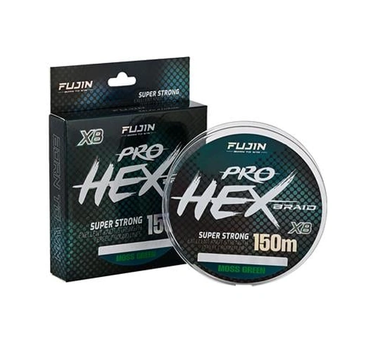 Fujin Pro Hex 8x 150mt. Moss Green İp Misina 0.14mm Fujin Pro Hex 8x 150mt. Moss Green İp Misina 0.14mm