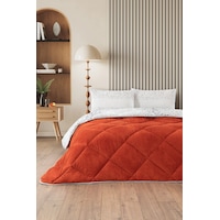 Evoria Battal Boy Lüx Wellsoft Yorgan Çift Taraflı - 2 Adet Yastık Kılıflı Yorgan Seti 215x235 Cm Turuncu Evoria Battal Boy Lüx Wellsoft Yorgan Çift Taraflı - 2 Adet Yastık Kılıflı Yorgan Seti 215x235 Cm Turuncu
