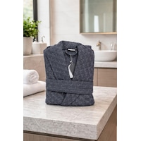 Özdilek Navy Whisper Bornoz L Beden Gri Gri Özdilek Navy Whisper Bornoz L Beden Gri Gri