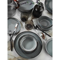 Kütahya Porselen Pearl Mood 24 Parça Yemek Takımı Mavi Kütahya Porselen Pearl Mood 24 Parça Yemek Takımı Mavi