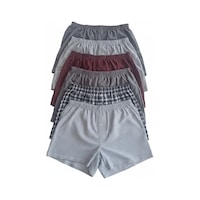 Bonbon Erkek 6'lı Paket Karışık Renk Dokuma Kumaş Boxer Bb2684 Çok Renkli Bonbon Erkek 6'lı Paket Karışık Renk Dokuma Kumaş Boxer Bb2684 Çok Renkli