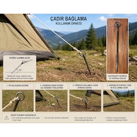 4 Adet El Yapımı 12'lik Çelik 50 Cm Çadır Bağlama Kazığı, Küçükbaş Hayvan Bağlama Kazığı Çelik Kazık Siyah
