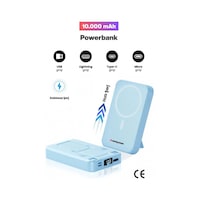 Sprange Sr-p26m 10000mah Magsafe Powerbank 15w Kablosuz, 20w Pd, Lcd Ekranlı, Standlı Mavi Mavi Sprange Sr-p26m 10000mah Magsafe Powerbank 15w Kablosuz, 20w Pd, Lcd Ekranlı, Standlı Mavi Mavi
