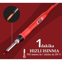 Tussle Jcd 908u 80 Watt Dijital Göstergeli Ayarlı Kalem Havya Anında Isınma 80w Tussle Jcd 908u 80 Watt Dijital Göstergeli Ayarlı Kalem Havya Anında Isınma 80w