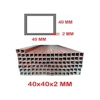 40 X 40 X 2 Mm 2 Mt Boyalı Profil Demir Metal Oksit Kırmızı 40 X 40 X 2 Mm 2 Mt Boyalı Profil Demir Metal Oksit Kırmızı