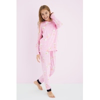 Siyah İnci Kız Çocuk Renkli Desenli Pamuklu Pijama Takım 24225704 Pembe Siyah İnci Kız Çocuk Renkli Desenli Pamuklu Pijama Takım 24225704 Pembe