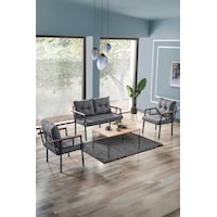 Evdemo Saye Metal Bahçe Balkon Oturma Takımı 2+1+1+orta Sehpa Antrasit Antrasit Evdemo Saye Metal Bahçe Balkon Oturma Takımı 2+1+1+orta Sehpa Antrasit Antrasit