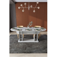 Modern 8 Kişilik Mutfak Yemek Masası %100 Mdf Mutfak Yemek Odası Masası Ym08 Kül Gri Modern 8 Kişilik Mutfak Yemek Masası %100 Mdf Mutfak Yemek Odası Masası Ym08 Kül Gri