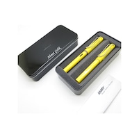 Lamy Safari Sarı Dolma Kalem + Roller Kalem Seti + Metal Kutu L Lamy Safari Sarı Dolma Kalem + Roller Kalem Seti + Metal Kutu L