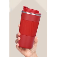 Reoona Paslanmaz 304 Çelik Termos 500 Ml Kaydırmaz Bardak Mug Kupa Kırmızı Reoona Paslanmaz 304 Çelik Termos 500 Ml Kaydırmaz Bardak Mug Kupa Kırmızı