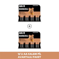 Duracell Alkalin Aa Kalem Pil 16'li Paket Duracell Alkalin Aa Kalem Pil 16'li Paket