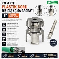 1" 32 Mm Pprc & Pvc Plastik Boru Dış Diş Açma Aparatı Profesyonel Kalite 1" 32 Mm Pprc & Pvc Plastik Boru Dış Diş Açma Aparatı Profesyonel Kalite