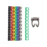 Powermaster 0-9 Dijital Kodlu Renkli Kablo İşaretleyici 4mm Powermaster 0-9 Dijital Kodlu Renkli Kablo İşaretleyici 4mm