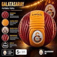 Galatasaray Futbol Topu Orjinal Maç Topu No:5 Kırmızı Galatasaray Futbol Topu Orjinal Maç Topu No:5 Kırmızı