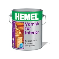 Hemel Varnish For Interior-Su Bazlı Iç Mekân Vernik 0.75 L Hemel Varnish For Interior-Su Bazlı Iç Mekân Vernik 0.75 L