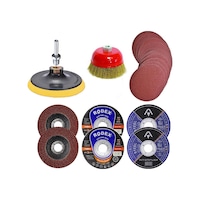 25 Parça Spiral Taşlama Cırt Zımpara Inox Metal Kesici Flap Disk 25 Parça Spiral Taşlama Cırt Zımpara Inox Metal Kesici Flap Disk