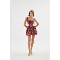 Sagaza Studio Ss6077 Pileli Mini Etek Bordo Sagaza Studio Ss6077 Pileli Mini Etek Bordo
