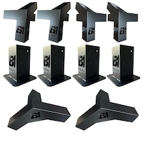 Ahşap Pergola-kamelya Çatılı Set Ahşaplar Hariç Siyah